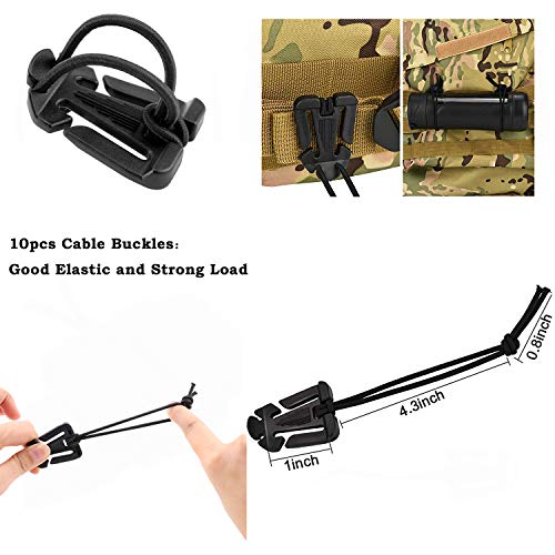 Golden^Li Tactical Molle Clips Attachments Set, 30pcs Perfect Grip