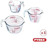 Pyrex 912S992/7041 Jug Set Glass Transparent Borosilicate Heat Resistant view 2