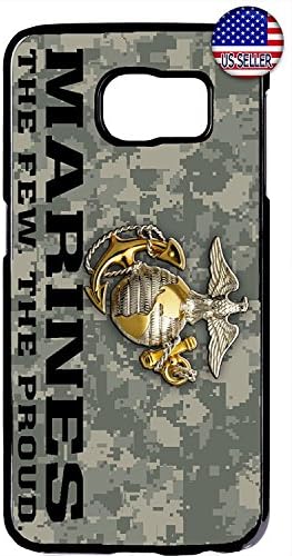 USMC Marine Corps Camouflage2 Hard Plastic Black Case Cover for Samsung Galaxy S8+ PLUS (6.2 inch) Edge