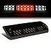 Auto Dynasty Dual Row LED 3rd Third Tail Brake Light Cargo Lamp Compatible with Ford F150 2004-2008 Lincoln Mark LT 2006-2008, Black Housing Smoked Lens