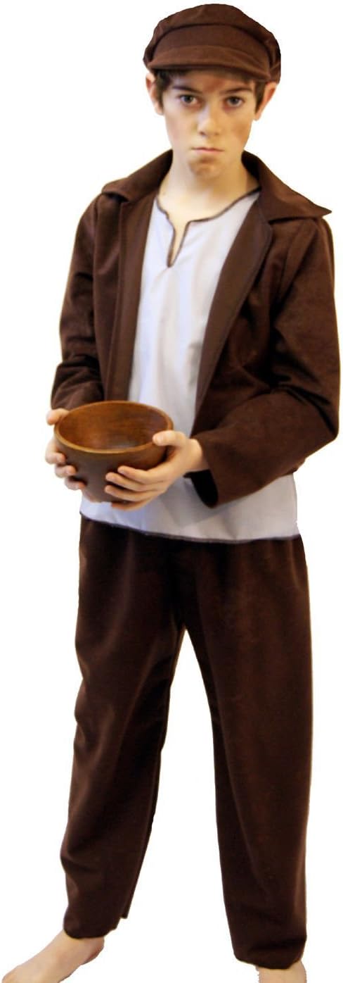 World Book Day-Dickens-Oliver-Workhouse PIP Child's Fancy Dress Costume - All Ages