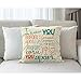 Moslion Bible Verse Pillow,Home Decorative Throw Pillow Cover I Knew You in The Womb Cotton Linen Cushion for Couch/Sofa/Bedroom/Livingroom/Kitchen/Car 18 x 18 inch Square Pillow case