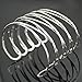 RechicGu Silver Tone Greek Roman Twisted Cross Cage Bracelet Armband Upper Arm Cuff Armlet Bridal