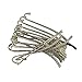 Dovewill 20 Pieces/Lot Wholesale Vintage Tibetan Silver Beading Line Pattern Bookmarks with Hoop DIY Making Findings Crafts