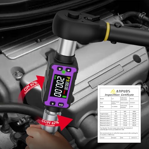 ANPUDS 1/2" Digital Torque Wrench 200Nm