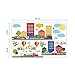 decalmile Construction Cars City Wall Decals Transportation Roads Kids Wall Stickers Baby Nursery Childrens Bedroom Playroom Wall Decor