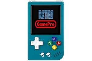 RETRO GAMEPRO RG Nano Retro Handheld Game Console , Aluminum Alloy CNC Support Clock , Music Player Function 1.54 Inch IPS Screen 64G TF Card 5405 Game (Anbernic RG Nano Blue)