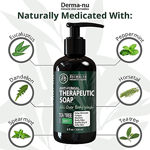 Antifungal Soap and Antibacterial Body Wash Body Acne Wash, Tea Tree