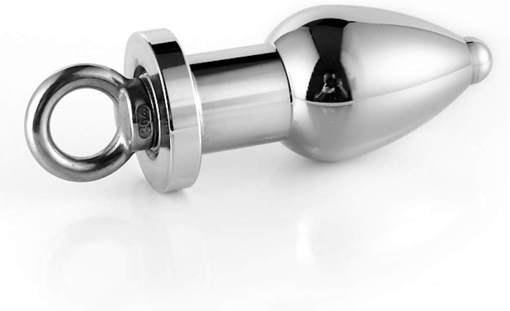 Haorzi Metal Pull Ring Hollow Amal Plug (Silver)