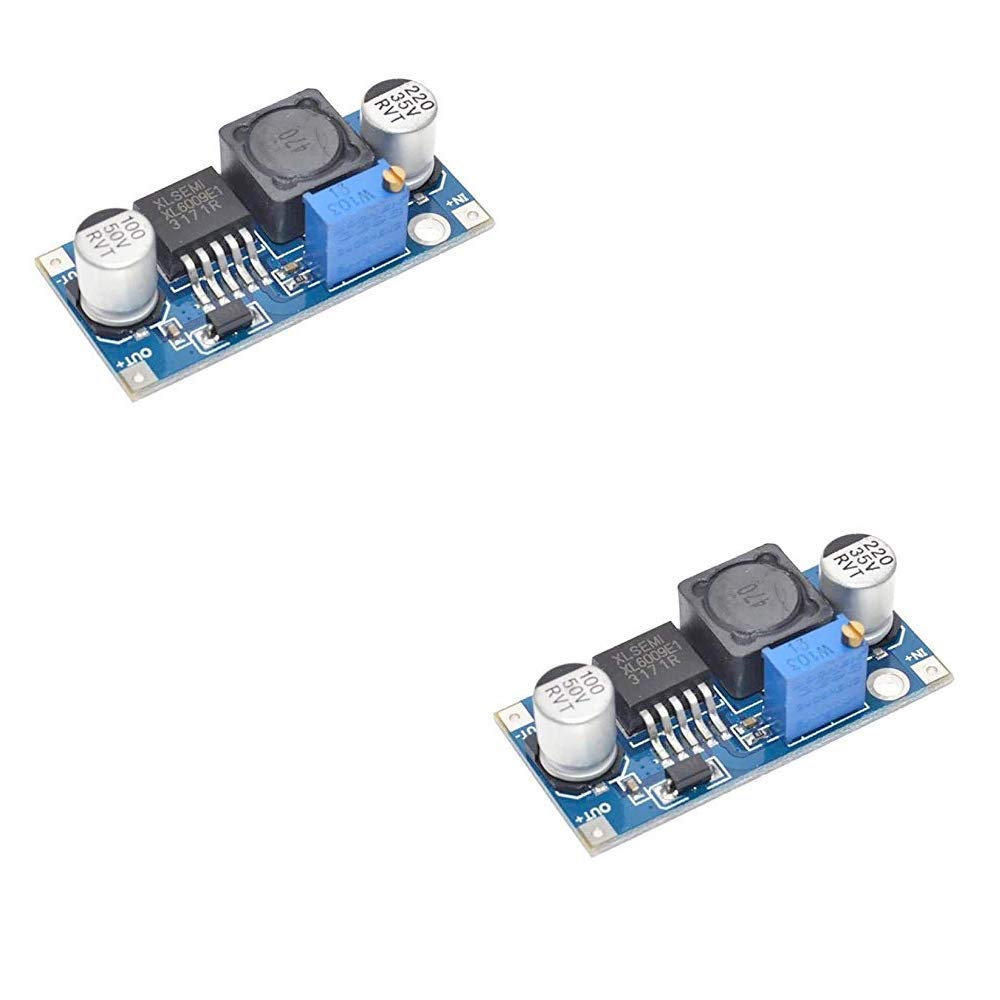 2 Pack of DC-DC XL6009E1 Adjustable Step Up Tension Riser LM2577