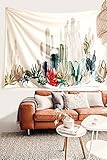 Cactus Landscape Wall Tapestry FLBER (R) Fabric Wallpaper Home Decor,60