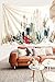 Cactus Landscape Wall Tapestry Fabric Wallpaper Home Decor,60