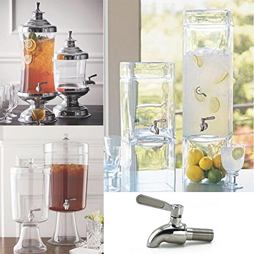 Samyo 304 Stainless Steel Beverage Dispenser Replacement Spigot Juice Cold Drink Wine Barrel Faucet for Home and Party Use (Polished Finish) - Thumbnail 5