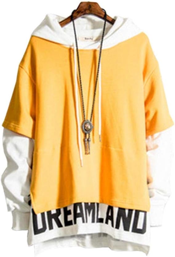 Amazon Lanuver パーカー メンズ 秋冬 原宿風 スウェットパーカー フード付き ネックレス付き 長袖 プルオーバー ゆったり カジュアル ファッション 秋服 厚手 暖かい トレーナー スウェット おしゃれ 日系 トップス 大きなサイズ トレーナー パーカー 通販