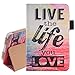 Kindle Fire HD 6 Case- BESDATA PU Leather Folio Magnetic Smart Cover Stand Case for Kindle Fire HD 6(live the life Pattern)