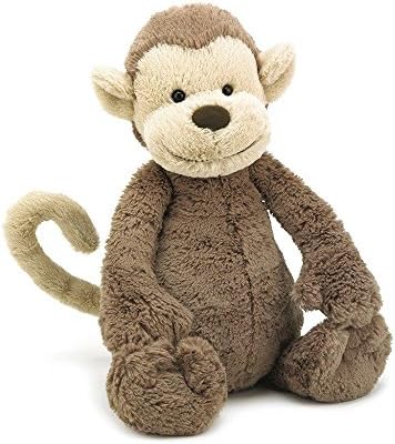 Jellycat Bashful Monkey Medium Super Soft Plush Baby Toy Stuffed Animal 0 m +