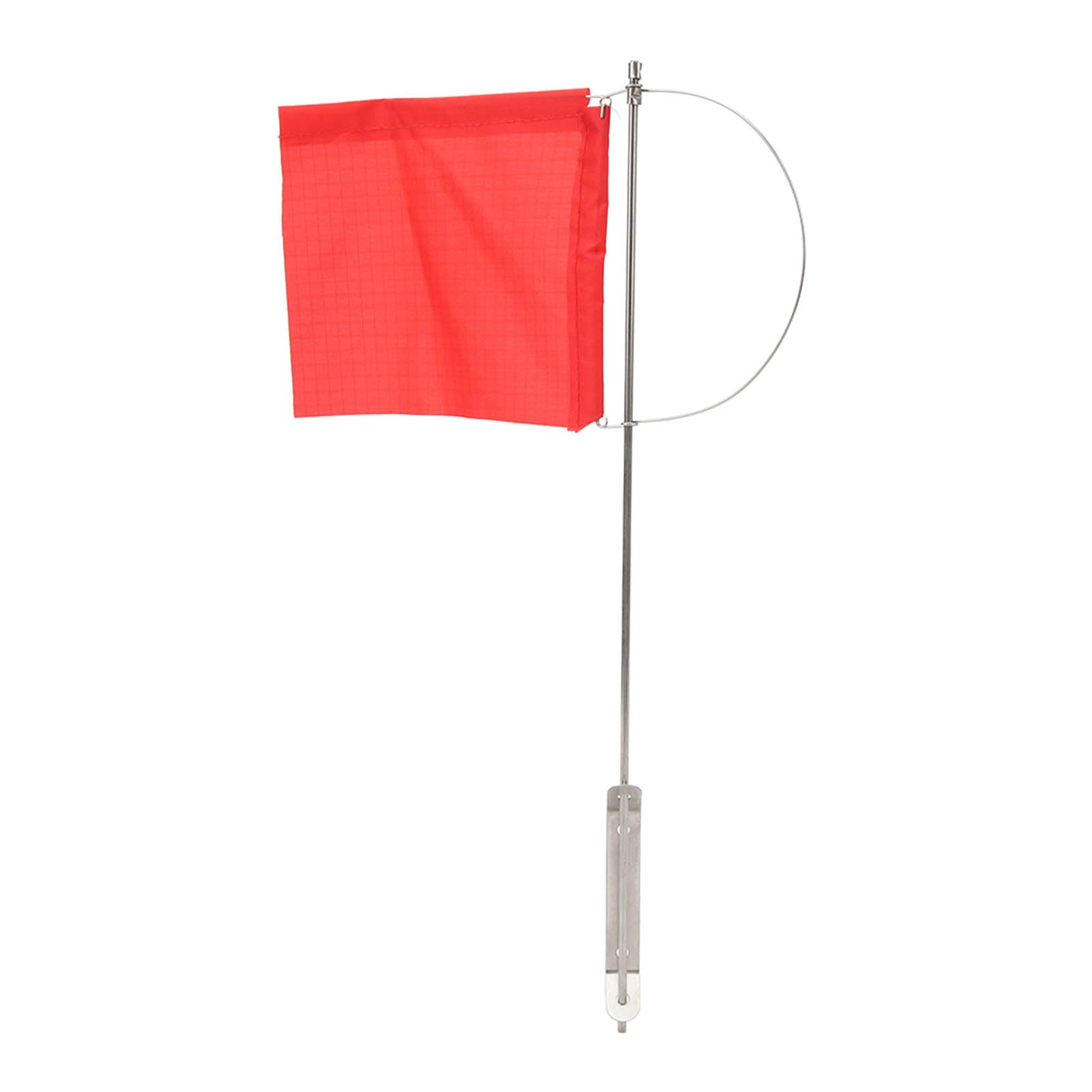 AOWINHIT Stainless Steel Marine Mast Flag Wind Indicator, Sailboat Yacht Mast Mount Red Boat Flag for Monotype Sailing (140x120mm / 5.51x4.72 in),Boat/Yacht Parts