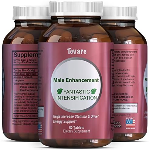 Tevare Libido Enhancer Supplement for Men & Women – Boost Drive and Energy Fast – Natural Horny Goat Weed Extract Pills with Maca Root Powder Pure Ginseng Tongkat Ali and Saw Palmetto
