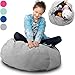 Stuffed Animal Storage Bean Bag Chair Cover “SOFT ’n SNUGGLY” Corduroy Kids & Toddlers Prefer Over Canvas - Replace Plush Toy Hammock or Net - Store Blankets & Pillows Too - Large, 4 Colors