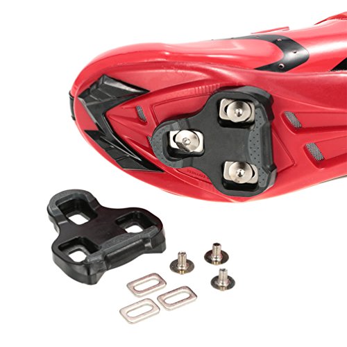 RUNACC Bike Cleats Self-locking Pedal Cleat Durable Bicycle Cleat Set, One Pair