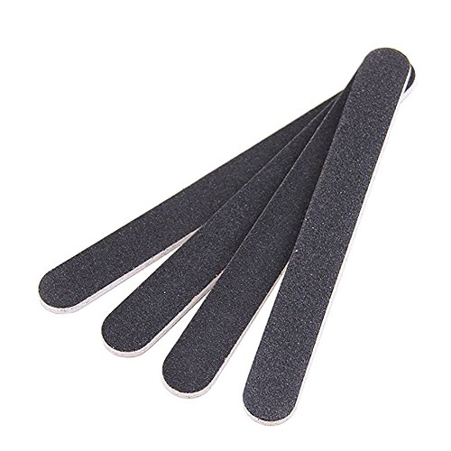 HugeStore 12 10 Pcs Professional Double Sided Emery Board Grit Nail Buffering Files Manicure Pedicure Black - Thumbnail 4