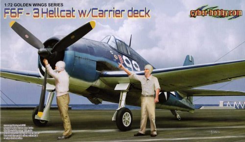Cyber Hobby Models F6F-3 Hellcat with Flight Deck - Wing Tech Series (1/72 Scale)