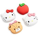 Kuitmor Silicone Joystick Caps Compatible with Switch 2, Anti-Slip Thumb Grip Caps for Switch 2025, 4pcs - Cute Cat