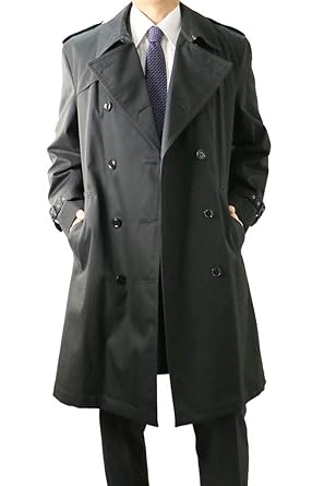 Amazon United Gold トレンチコート メンズ ビジネス ダブル
