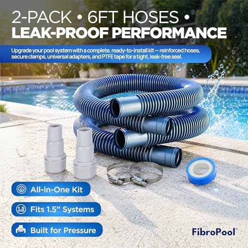 FibroPool Pool Filter Hose - Reinforced - 1-1/2 in x 6 ft photo 12