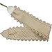 Charming House Women's Vintage Obi Bowknot Leather Wide Waist Cinch Belt (Lace Off-white)