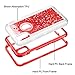 Coolden Case for iPhone XR Cases Protective Glitter Case for Women Girls Cute Bling Sparkle Heavy Duty Hard Shell Shockproof TPU Case for 6.1 Inches Apple iPhone XR 10R, Red