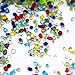 Md trade Rainbow Gravel Aquarium Marbles Decorative Colored Pebble Gravel for Fish Tank,542g /19oz