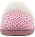 ULTRAIDEAS Women's Lamb-hug Comfy Fleece House Slippers Memory Foam, Slip-on House Shoes Indoor Outdoor (Pink, Size 9-10)