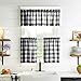 Elrene Home Fashions Farmhouse Living Buffalo-Check Valance, Bathroom or Kitchen Valance for Windows, 60