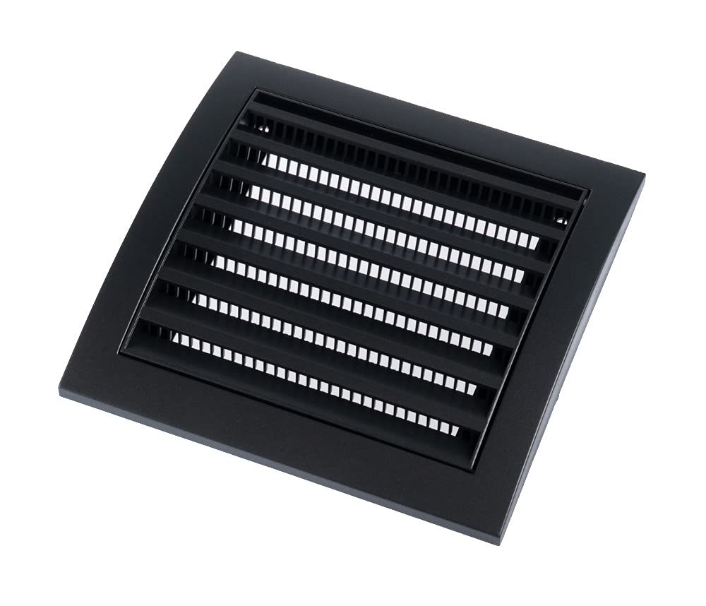 Steinberg14 Anthracite ABS Plastic Ventilation Grille - 150x150mm / 6x6'' Vent Cover
