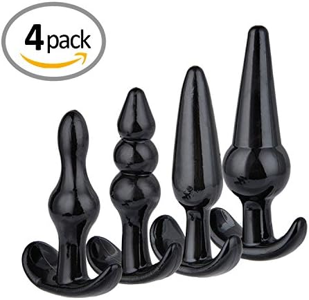 4 Pack Medical Silicone Toy for Him and Her - Black (Fulfilled by Amazon)