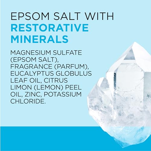 DR TEAL’S PURE EPSOM MAGNESIUM SALT SOAK, RESTORATIVE MINERALS WITH MAGNESIUM, POTASSIUM & ZINC, 3 LBS