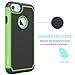 OEAGO iPhone 8 Case, iPhone 7 Case Cover [Drop Protection] [Shock Proof] Hybrid Dual Layer Rubber Plastic Impact Defender Rugged Slim Hard Case Cover Shell for Apple iPhone 8 / iPhone 7 - Green