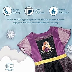 Disney Girls' Frozen Fantasy Gown Nightgown, ANNA