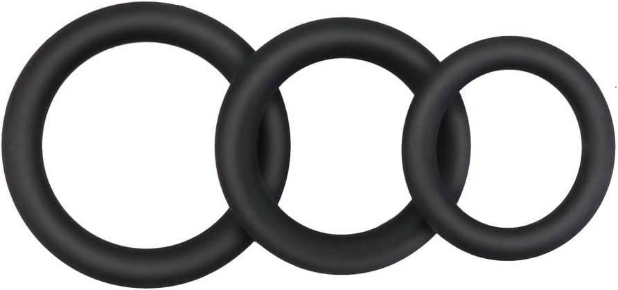 Set of 3 Soft Silicone Rings Massage Rings Flexible Rings for Exercise Bands