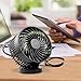OPOLAR Battery Operated Fan, USB Rechargeable Personal Fan, Cordless Design, Powered by USB or 2200mAh Battery, Adjustable Wind, for Office, Car, Outdoor-Stepless Wind Speed