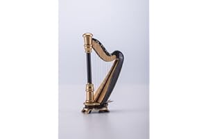 ALANO Miniature Harp Wooden Mini Harp model Music Musical Instrument Decoration gift（H-18）