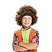 Party Hair Brown Children's Afro Wig Costume 70's Disco