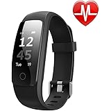 Fitness Tracker HR, Letscom Activity Tracker with Wrist Based Heart Rate Monitor, IP67 Waterproof Smart Bracelet with Step Tracker Sleep Monitor Calorie Counter Pedometer Watch for Android and iOS