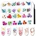 Nail Dried Flowers 3D Nail Art Decoration 48 Colors Mini Real Natural Dry Flowers for Nail Art Accessories DIY Crafts Nail Decals Stickers Manicure Charms Design Nail Tips Decor Supplies