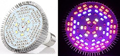 Led Grow Light Bulb 50W, E27, Full Spectrum LED Bulb for Flowering Lighting Indoor Garden Plants Greenhouse Soil and Hydroponic Growing Lamp
