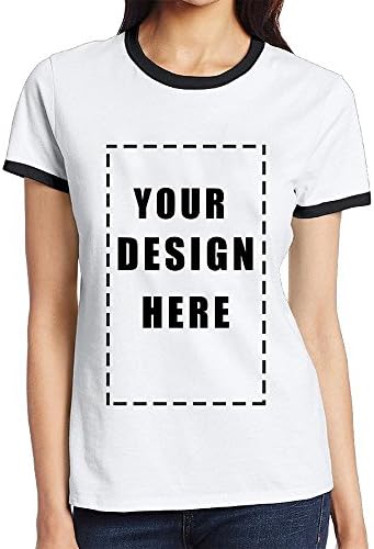 Custom Couple Two-toned Cotton Raglan Cool Short Sleeve Shirt for Men Women White