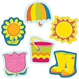 Carson Dellosa | Spring Mix Mini Cut-Outs | 3-inch x 3-inch, 36pcs