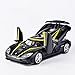 AbbonyDuo 1:32 for FKoenigsegg Supercar Alloy Diecast Car Model Pull Back Toy Electronic Car Classical Kids Toys (Black)