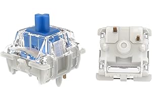 GUYEKS Gateron G Pro 3.0 Blue Switches 5-Pin 60gf Clicky Pre-lubed Switch,Pin-Enhanced,Suitable for Games, Anchors, DIY Peripheral Customization Enthusiasts,Office Users(108PCS,Blue,5-Pin)